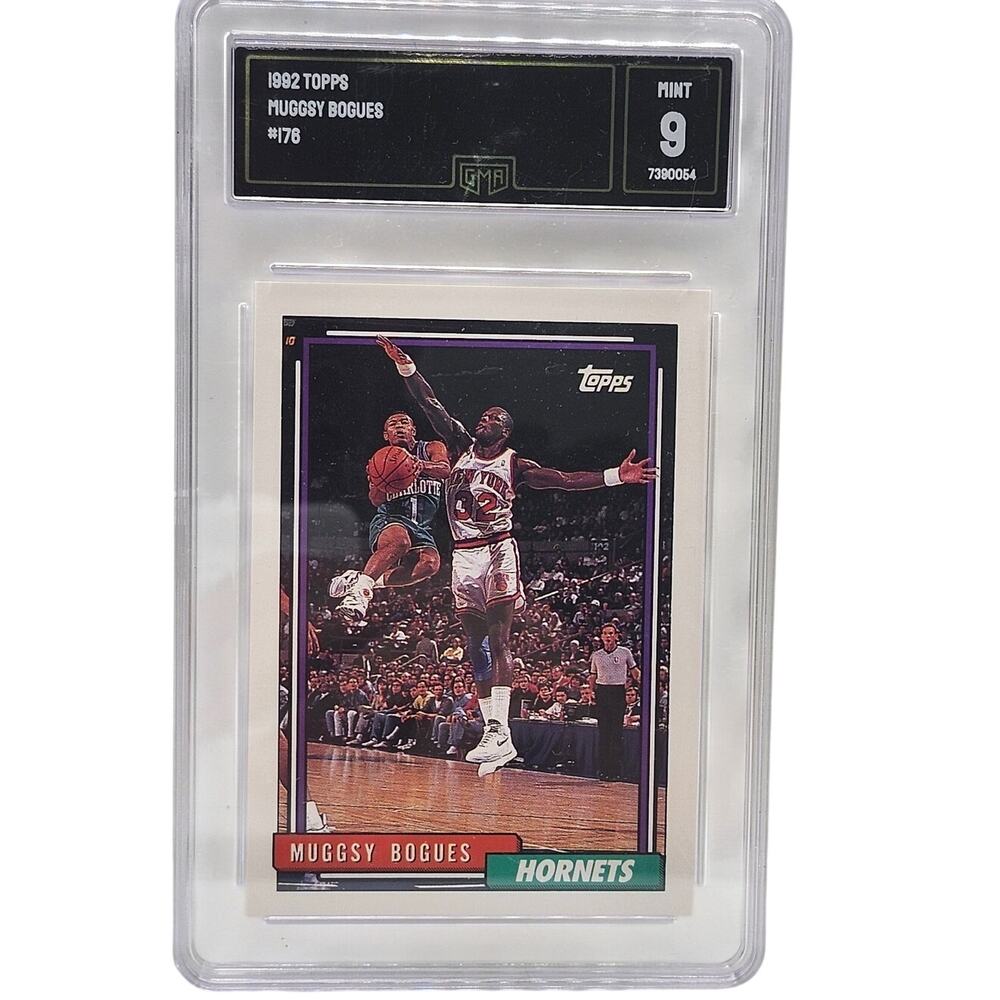 ​1992 Topps Muggsy Bogues #176 Charlotte Hornets - GMA 9 Mint Graded Card